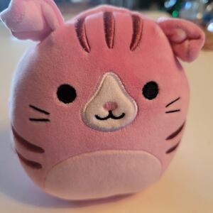 SquishmallowPink Plush Cat Toy